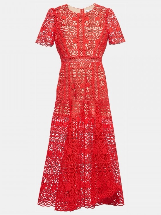 Self-Portrait Dresses & Skirts - Self-Portrait
Guipure Lace Round-Neck Midi Dress
